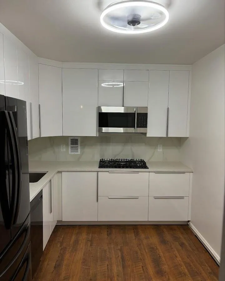 Renovated kitchen with quartz countertops in Borger